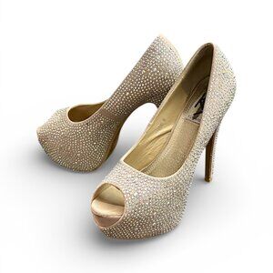 ✨ Kiss Kouture Crystal Stilettos – Size 8 ✨